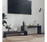 YITHOPI Mobile Porta TV,Credenza soggiorno Mobile portaoggetti Vetrinetta soggiorno Adatto a soggiorno, camera da letto, studio, salotto Grigio Lucido 180x30x43 cm in Truciolato