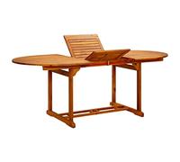 YITHOPI Tavolo da Giardino,Tavoli da picnic per esterni tavolo giardino legno Tavolo ovale Adatto per giardini, esterni, spiagge, cortili 200x100x75 cm in Legno di Acacia