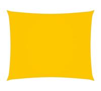 YITHOPI Vela parasole rettangolare, protezione dal vento, resistente alle intemperie, impermeabile, impermeabilizzante, per esterni con corde e kit di fissaggio, 3-3,5 x 4-6 m, tessuto Oxford giallo