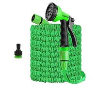 Yiting Tubo da Giardino Espandibile, 7.5m/15m/30m/37.5m/45m/60m Tubo Espandibile, Tubi Tubo con 1/2'' &3/4'' Raccordi, Pistola, Hose-Tubo Flessibile con la Pressione dell'Acqua (30 Meter, Verde)
