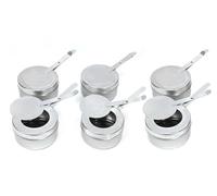 Yitobici Contenitore per pasta combustibile, porta bombolette in acciaio inox con coperchio, facile da trasportare, pasta combustibile per contenitori caldi, adatto per barbecue, bruciatore ad alcool