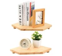 YITYDaMai 2 Pz Mensola Angolare da Muros, Mensole da Muro Legno Sospese, Mensole Angolari da Muro, Angoliera Mensola da Muro Angolare vintage per cucina, bagno, camera da letto, soggiorno