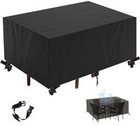 YIUEYI Copridivano da giardino impermeabile, 210 x 110 x 75 cm (lunghezza x larghezza x altezza) 600D resistente poliestere Oxford per esterni, patio, sedia rettangolare e tavolo in rattan