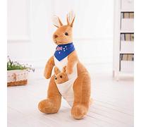 YIUNL Creativo Madre e Figlio Canguro Peluche Giocattolo Carino Canguro Cuscino Peluche Bambole Animali Del Bambino Placare Giocattolo per Bambini Regalo 30 cm Brown-A