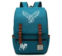 YIUNL Studenti delle scuole medie Harry Magic zaino, gufo carino Edvige zaino, libro per bambini borsa scuola elementare borsa oceano blu grande