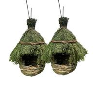 YIUPEDRFG 2 casetta per gli uccelli, casetta per gli uccelli, decorazioni, materiale robusto da giardino, resistente per un lungo periodo Per unico, adatta per il cortile della foresta,