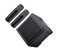 YIUPEDRFG Double Mai Joy Canta per Iniziare la - K Sing Machine con 2 microfoni Wireless in plastica con Batteria con Accessorio