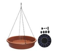 YIUPEDRFG Eccezionale Vasca per Uccelli sospesa con Fontana d'Acqua Che migliora l'esperienza in Giardino Come mangiatoia per Uccelli 1 Pompa per Fontana d'Acqua Piastra di Alimentazione Pompa per