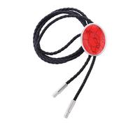YIUPEDRFG Elegante cravatta da cowboy, stile retrò, con ciondolo in corda leggero e resistente, per feste, eventi e viaggi, maglioni, abiti, giacche, spiaggia, viaggi, strada, Rosso