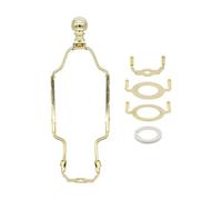YIUPEDRFG Elegante paralume regolabile Arpa che migliora l'arredamento Supporto per paralume Supporto per lampada resistente per lampada per Arpa, oro, 24.6-26.7 cm