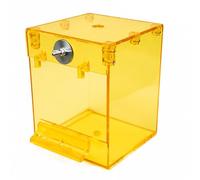 YIUPEDRFG Il Rinomato salvadanaio Trasparente e la Cassetta di Sicurezza Trasparente promuovono pratiche di stoccaggio efficienti per Il Bagno in Gabbia per, Giallo