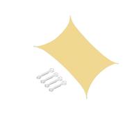 YIUPEDRFG Tenda da sole a trappola per patio, triangolare, con cinghie rinforzate e tessuto resistente allo sbiadimento, vele ombreggianti per terrazze, kit per capannoni, per , Rettangolo cachi