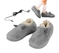 Yiurse Scarpe riscaldanti elettriche,Scarpa in Peluche riscaldata elettrica | Scaldapiedi Elettrico per Pantofole riscaldabili nel microonde, Scarpe e Stivali riscaldati per Natale, Uomo, Donna, casa