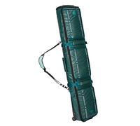Yiustldd Borsa da Snowboard con Ruote, Borse Portasci Estensibili per Viaggi Aerei, Borsa Portasci Imbottita E Impermeabile Pieghevole per Sci Singoli O 2 Paia di Sci,Verde,152x34cm