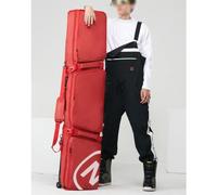 Yiustldd Borse Portasci con Ruote per Viaggi Aerei, Borsa da Snowboard Imbottita Impermeabile Adatta per 1 Tavola O 2 Paia di Sci, Lunghezza Fino A 165 Cm,155x36cm