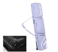 Yiustldd Borse Portasci con Ruote per Viaggi Aerei, Borsa Porta Snowboard Imbottita Impermeabile Ad Alta capacità, Adatta A 2 Paia di Sci, Conserva E Trasporta Fino A 165 Cm,Viola,165x36cm