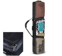 Yiustldd Borse Portasci Imbottite E Impermeabili con Ruote per Viaggi Aerei, Borsa da Snowboard di Grande capacità con 3 Tasche, può Contenere Due Sci Fino A 175 Cm,D,152x36cm