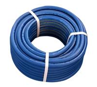 Yiustldd Tubo Flessibile per Ossigeno E Acetilene, Tubo Flessibile per Doppia Torcia di Saldatura, Spessore 8 Mm Tubo Flessibile Ignifugo Ad Alta Pressione per Saldatura,Blu,50 Meter