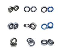 YIVELYYZG 2 Pezzi 16100 2RS Cuscinetti 10x28x8 mm MR16100 RS mozzo for Bicicletta Anteriore e Posteriore Ruota 10 * 28 8 6000 16100RS Non Standard(15267-2RS Blue)