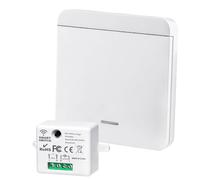 yivom Interruttore Luce Senza Fili Rf 433mhz 10a, Interruttore Wireless, Interruttore Senza Fili Della Luce Portata 50M, Installazione Semplice Lampade Fino a 1000w(Bianco)