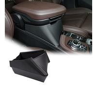 YIWANG Contenitore portaoggetti per bracciolo Centrale dell'auto, per X1 F48 2016-2019, per X2 F47 2018 2019 con Guida a Sinistra (Nero)