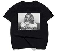 YIWEIXIANG Hip Hop Design Johnny Depp Men T Shirt Johnny Depp Blow T-Shirt Mens Cotton T Shirt Oversized Short Sleeve Summer T-Shirt Size M