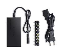 YIWENG Adattatore CA Universale per Caricabatterie per Lap da 96 W con 8 convertitori per Spina Jack CC da 12 V a 24 V Caricatore Portatile Regolabile Spina Europea