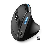 YIWENG F-36A 2.4G Wireless Mouse Ricarica Blu-ray 6 pulsanti Mouse ottico 3 livelli DPI nero,Design ergonomico