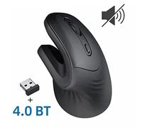 YIWENG Mouse verticale wireless 2.4G ergonomico mouse verticale mouse da gioco per ufficio 3 livelli DPI nero,3 livelli