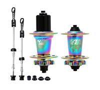 YIWENG Mozzo Bici MTB Set mozzo Anteriore e Posteriore per Bicicletta Mountain Bike 36 Fori 6 Cuscinetti con sgancio rapido,Set mozzo Anteriore e Posteriore