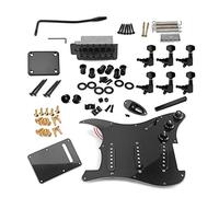 YIWENG Piastra di Protezione,Set Completo di Chitarra elettrica ST Style Set di Accessori Fai-da-Te compresi Pickup Pickguard precablati e Altri Accessori Black