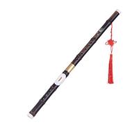 YIWENG Strumento tradizionale cinese,Detchable Natural Black Bawu Ba Wu Flauto Traverso strumento musicale tubo a Key G per principianti amanti della musica come regalo