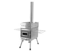 YIWENG Stufa per Sauna Stufa per Sauna a Legna per Tenda da Campeggio da Picnic Pieghevole Portatile con Finestra