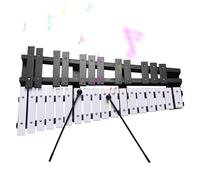 YIWENG Xilofono pieghevole a 30 note, telaio in legno, spessore 5 mm, barre in alluminio a percussione, strumento musicale a percussione con borsa per il trasporto, 2 mazzuole regalo per principianti