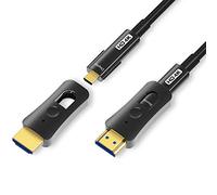 YIWENTEC HDMI Fiber Cable 4k@60Hz HDCP2.2 4:4:4 High Speed 18Gbps HDR 3D 4K2K HDMI Optic Fiber Cable with Micro HDMI Pull Type (15, 15, Metri)