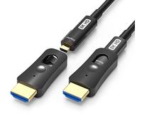 YIWENTEC HDMI Fibre Optic Cable HDMI 2.1 Cable 48 Gbps High-Speed of 8K @ 60Hz 4K @ 120Hz Support Dolby Dynamic HDR HDCP 2.3 Earc with Micro HDMI Pull Type (8K-10M)