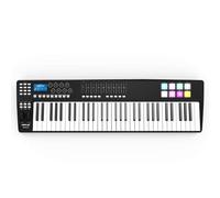 YIWEOG 61 Controller Tastiera Midi USB a 61 Tasti Portatile 8 RGB Trigger retroilluminato con retroilluminazione a Colori con Cavo USB