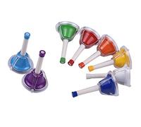 YIWEOG 8 Note Campane in metallo diatonico Campane colorate Campane di percussioni a mano Kit musicale per per insegnare l'insegnamento musicale
