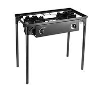 YIWEOG Fornello a propano da Esterno a 2 fuochi con regolatore ad Alta Pressione 20PSI Grill a Gas a Risparmio energetico Interruttore ABS Supporto Staccabile per Campeggio Tailgating BBQ in Cortile