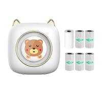 YIWEOG Mini stampante tascabile Stampante termica portatile Connessione BT wireless 203 DPI per etichette fotografiche Lista artigianato fai-da-te Meno note Giornale Carta per ricevute Adesivo
