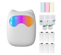 YIWEOG Mini stampante tascabile termica per foto istantanee, etichettatrice, connessione wireless BT, compatibile con app Android o iOS, supporto per ricevute, etichette, promemoria, adesivi, elenchi