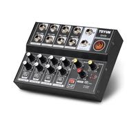 YIWEOG Mixer Audio USB Multifunzionale a 8 canali Mixer Audio Portatile Doppio Ingresso Microfono Professionale per Uso Domestico Mixer Audio