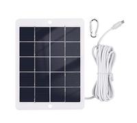 YIWEOG R Caricatore solare portatile da 3W 5V Caricatore da pannello solare impermeabile per campeggio con presa USB per ricaricare telefoni cellulari Mini ventole LED Light Home Monitor Camera