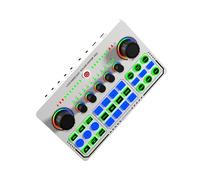 YIWEOG Scheda audio dal vivo Mixer audio Registrazione Canto da tavolo Alimentatore BT Trasmissione digitale senza perdita OTG per streaming Podcasting Registrazione di giochi Scheda armonica Batteria