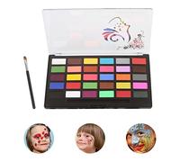 YIWEOG Set di Colori ad Acquerello Set di 30 Colori Kit di Pittura per Il Viso Professionale con 1 Pennello Sicuro e Non tossico A Base d'Acqua Tavolozza per Trucco e Pittura per Il Corpo Pittura per