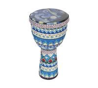 YIWEOG Tamburo a Mano Africano Strumento a percussione Portatile Djembe da 8 Pollici con Motivi artistici Colorati per Tamburello Leggero Strumenti Musicali per l'illuminazione della Prima Infanzia
