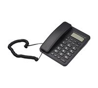 YIWEOG Telefono fisso con filo da tavolo Telefono fisso Tasto grande per anziani Telefono con display LCD Muto/Pausa/Attesa/Flash/Ricomponi/Vivavoce Funzioni per casa Hotel Ufficio Banca Call Center