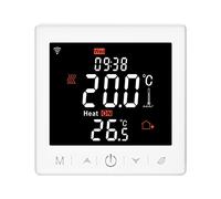 YIWEOG Termostato WIFI Riscaldamento a pavimento dell'acqua Termostato 3A con applicazione e controllo vocale Display LCD da 3,5 pollici Termostato programmabile ligente Blocco bambini Previsioni mete