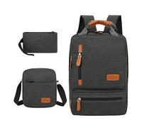 YIWEOG Zaino per Laptop per Donne e Uomini, Set da 3 Pezzi, Zaino per Laptop, Borsa a Tracolla, Piccola Tasca per Viaggi, Scuola, Affari, Lavoro, College