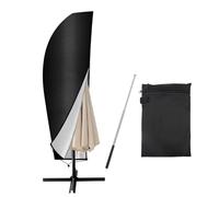YIWONFU Copri Ombrellone da Giardino Ø 2-4m Copriombrellone da Esterno Impermeabile in Tessuto Oxford 210D per Ombrelloni Resistente Alle Intemperie, Ai Raggi UV, Alla Neve(280x40/81/50cm)